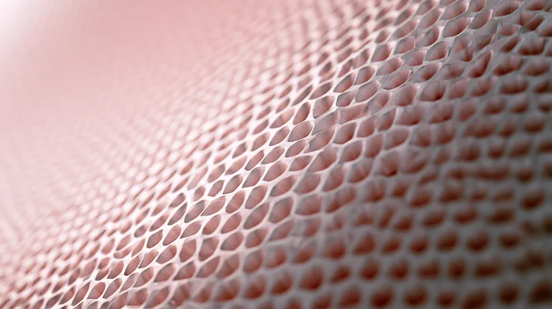 Tessel — macro of the speaker's perforated aluminium grille